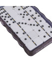 Double Six Dominoes, 28 Tile Colored Dots Domino Game Set